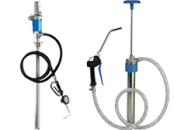 Air-powered oil pumps